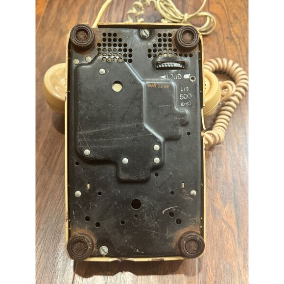 VTG 1963 Western Electric Bell System Beige Rotary Dial Telephone Phone UNTESTED - Picture 2 of 11